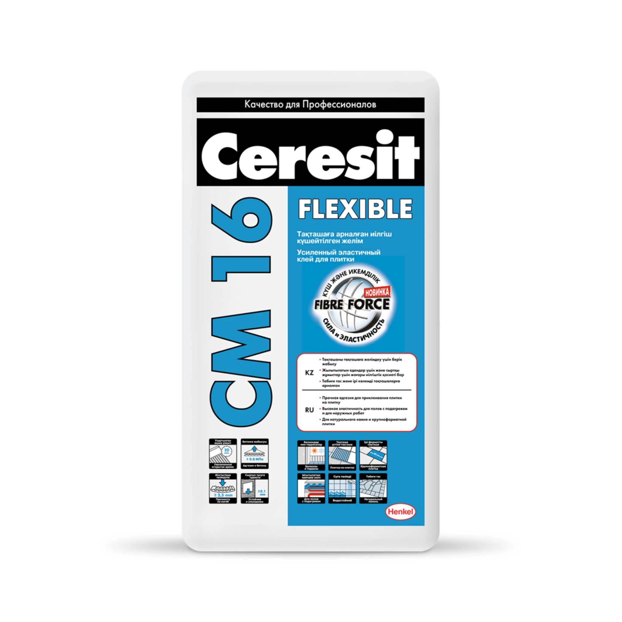 kz-ceresit-packshot-front-ceresit-cm16 წებოცემენტი CM16 CERESIT 25 კგ - Image 1