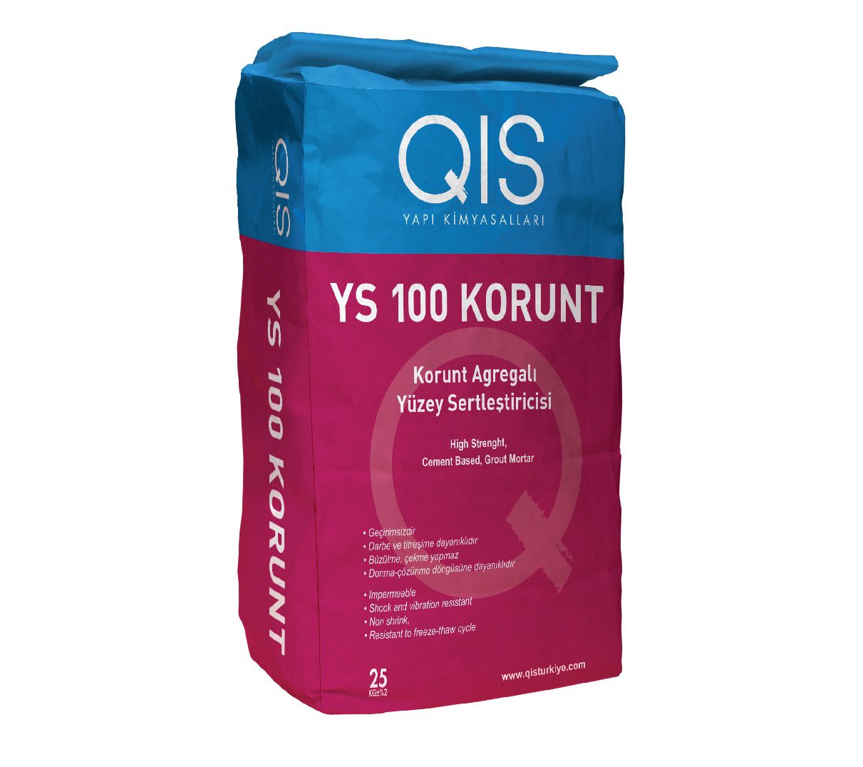 ბეტონის ზედაპირის გამამყარებელი QIS YS 100 KORUNT ბეტონის ზედაპირის გამამყარებელი QIS YS 100 KORUNT