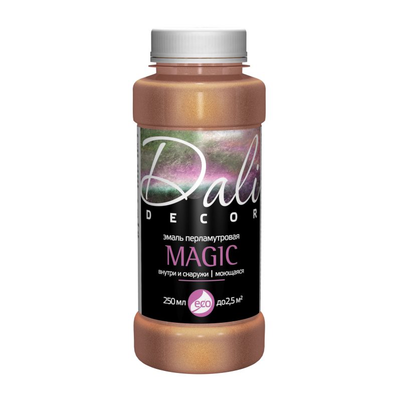dali-decor-magic-bronza DEKOR პერლამუტი მოვერცხლისფრო-თეთრი 0.2ლ - 0.23 კგ - Image 1