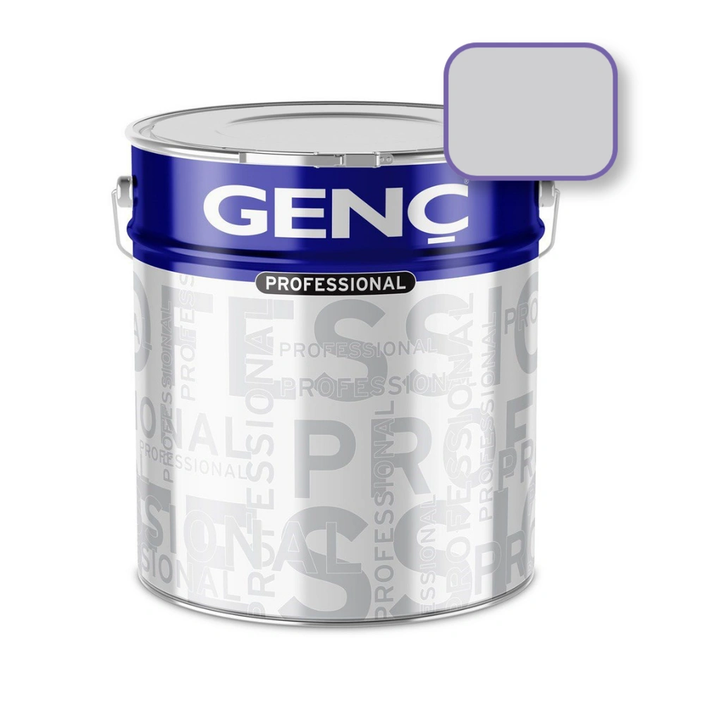 Genc-Enamel-gloss-15-7100 საღებავი ხისა და მეტალისთვის 15 ლტ "SILVER"-7100 (ნაცრისფერი) - Image 1