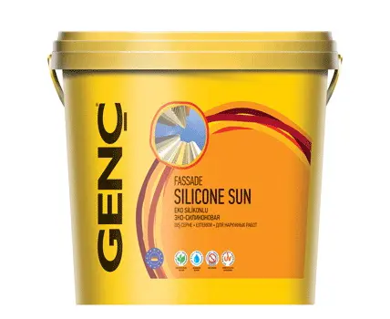 v8_36F0_5ee საღებავი ექსტერიერის სილიკონით "SILICONE SUN" 7.5ლტ - Image 1