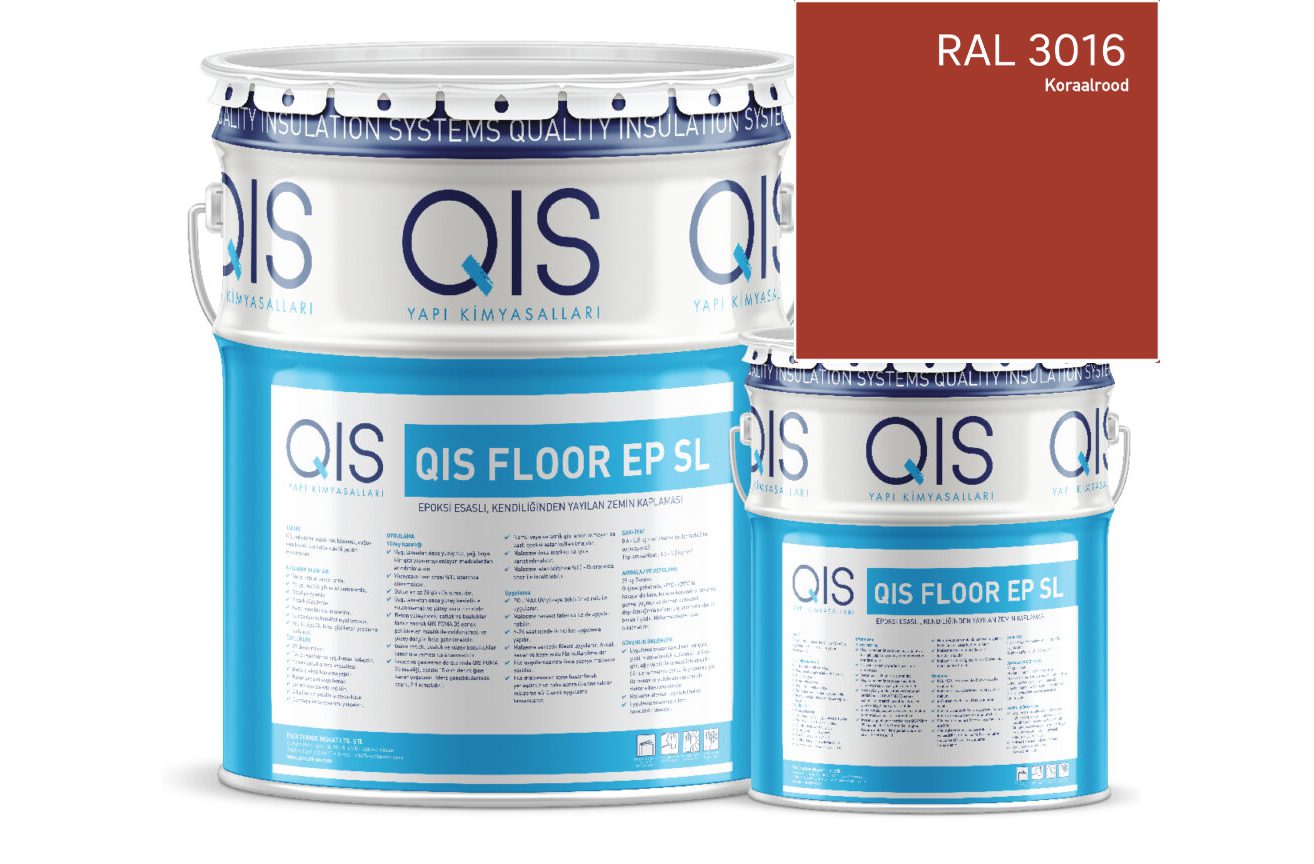 Print QIS FLOOR EP SL ფერადი ეპოქსიდური თვითსწორებადი იატაკი RAL 3016