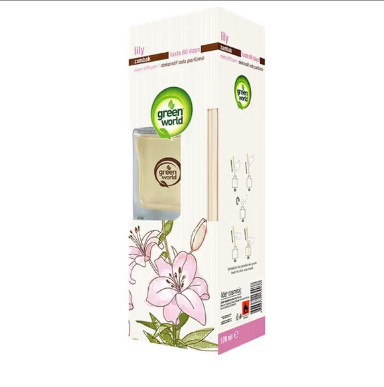 GREEN WORLD ოთახის არომატიზატორი ჩხირებით 170 მლ