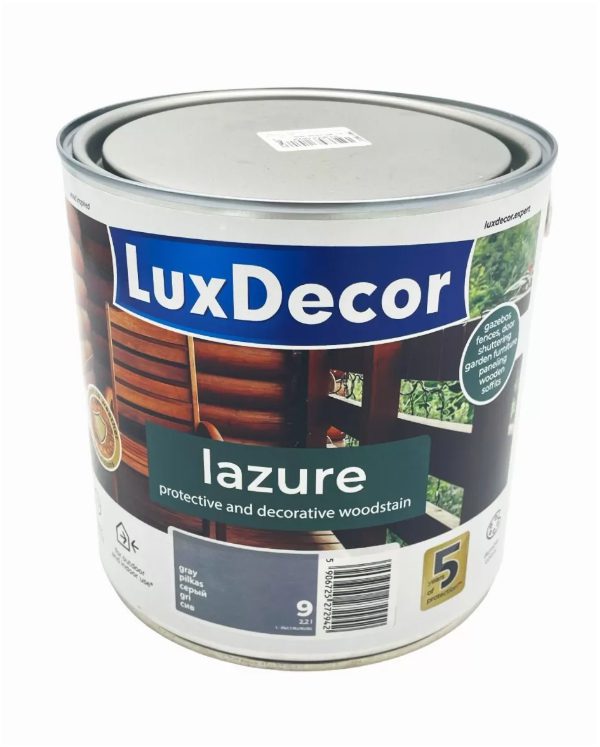 რუხი ხის ლაზური ფერადი LuxDecor 2.2 ლ რუხი ხის ლაზური ფერადი LuxDecor 2.2 ლ
