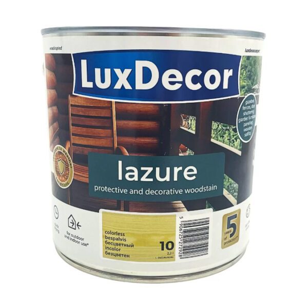 უფერო ხის ლაზური ფერადი LuxDecor 2,2 ლ