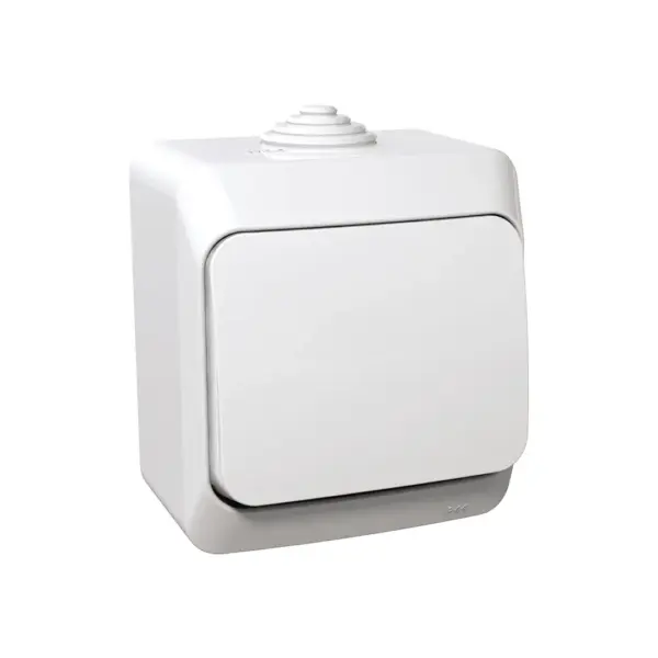 ჩამრთველი გარე თეთრი 1-იანი MVR-01 MERVE ELEKTRIK - 3838