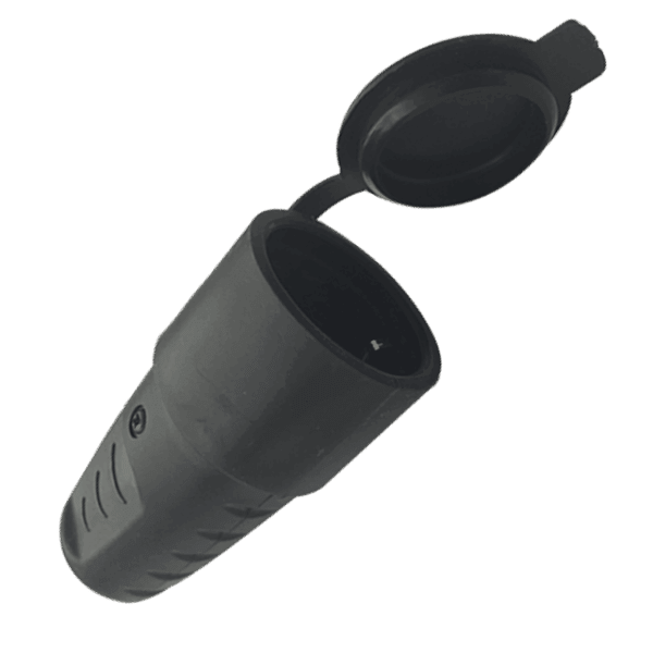 კაუჩუკის როზეტი დამიწებით AKELPLAST SL-F-207 (თავსახურით) - 3210