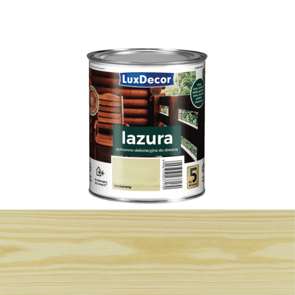 უფერო ხის ლაზური ფერადი LuxDecor 4,5 ლ