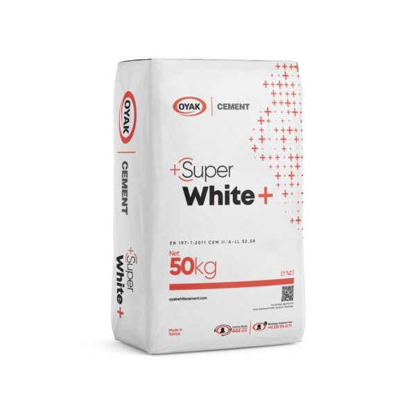 OYAK SUPER WHITE 50კგ თეთრი დეკორატიული ცემენტი