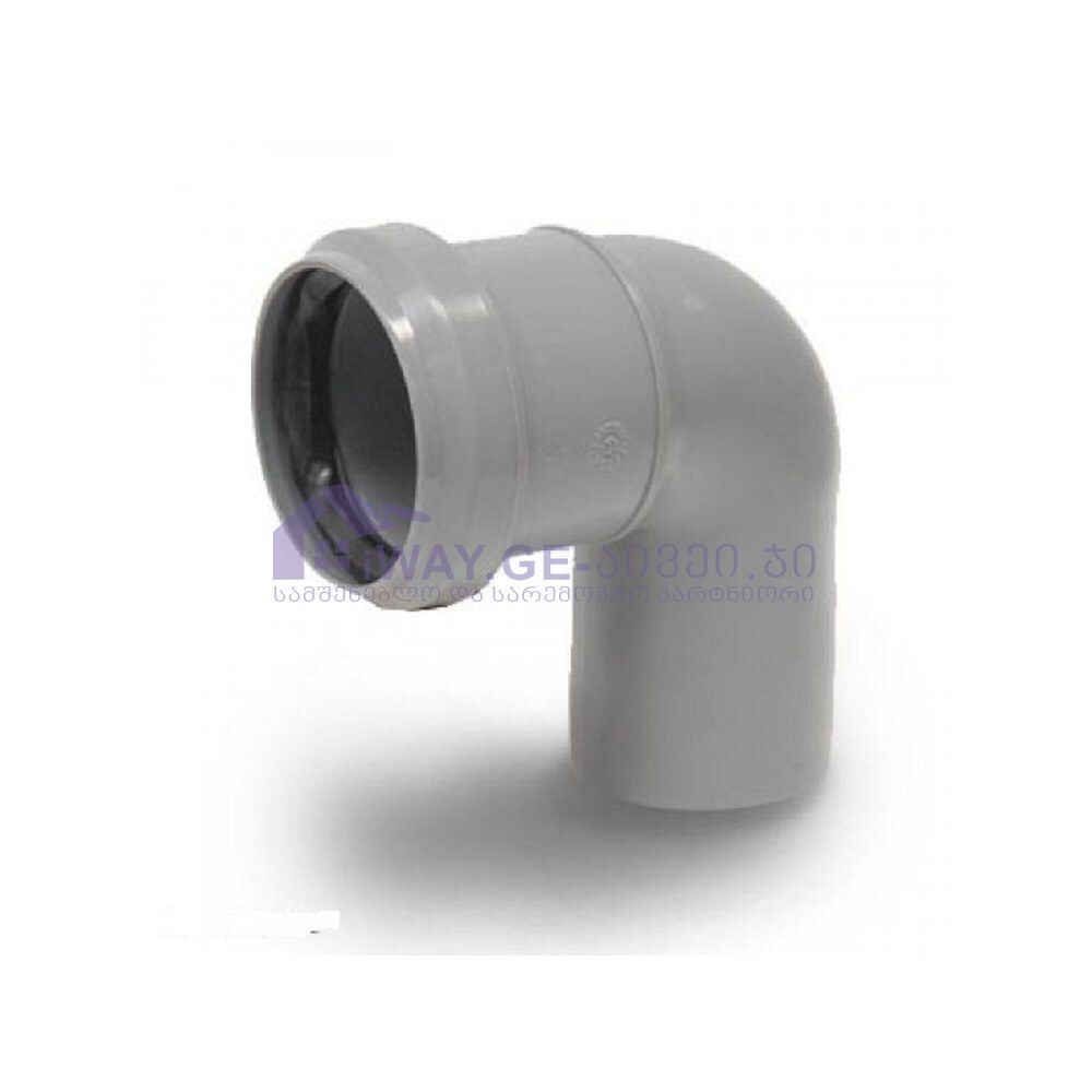 მუხლი 50მმ 90 GF PVC მუხლი 50მმ 90 +GF+ (PVC)