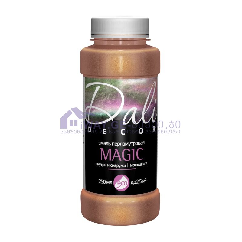 dali-decor-magic-bronza DEKOR პერლამუტი მოვერცხლისფრო-თეთრი 0.2ლ - 0.23 კგ - Image 1