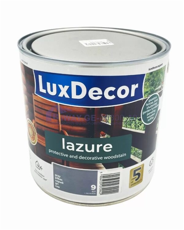 რუხი ხის ლაზური ფერადი LuxDecor 2.2 ლ რუხი ხის ლაზური ფერადი LuxDecor 2.2 ლ