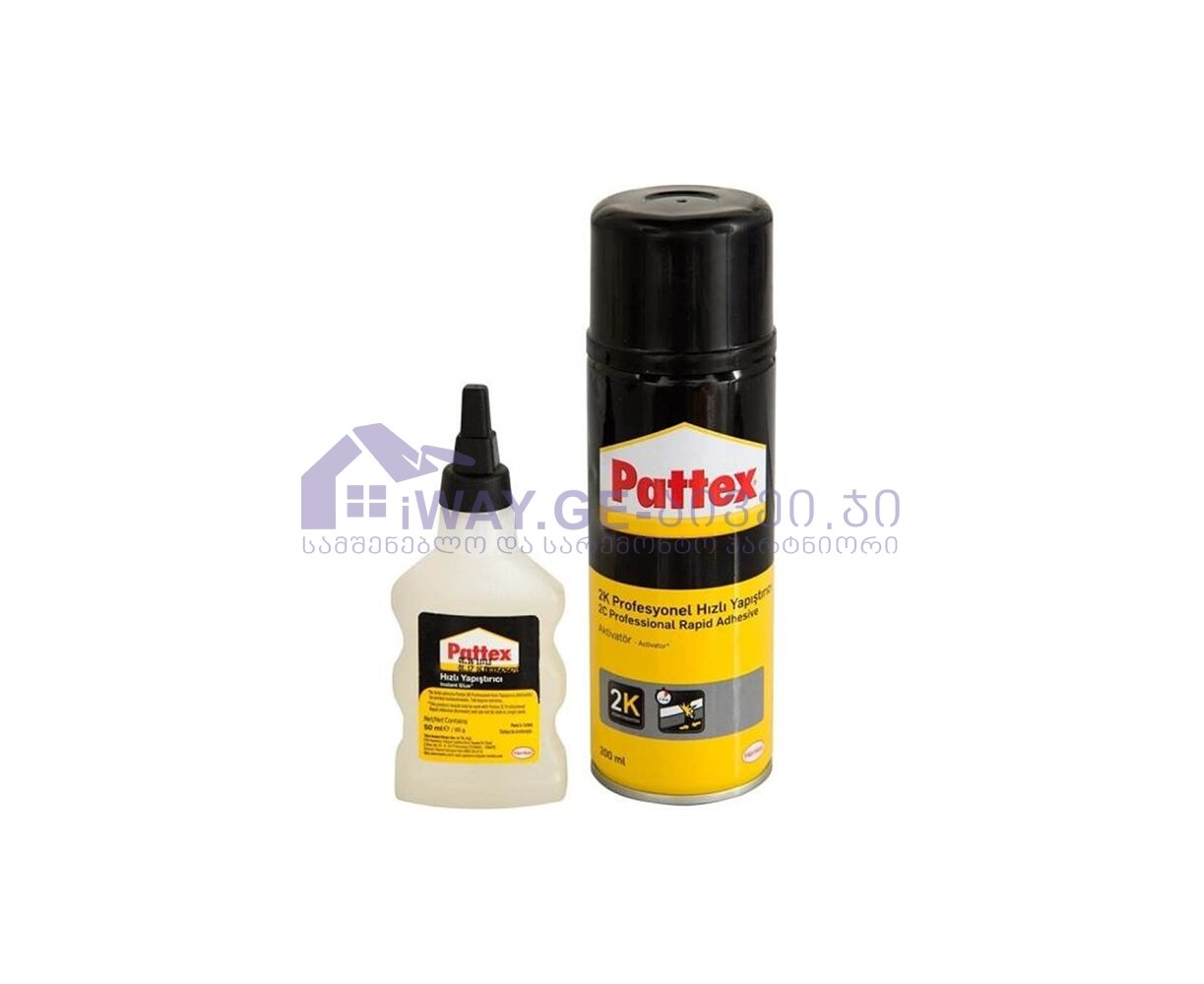 a2418 წებო Pattex 2 კომპონენტიანი RAPID ADH 200+50ml - Image 1