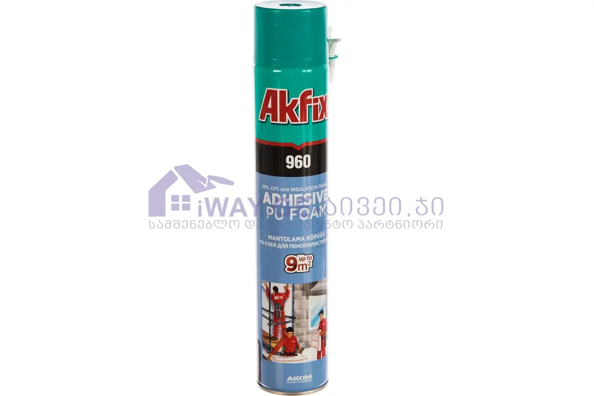 51645218 ქაფი-წებო ხელით სამუშაო 960 / 850 გრ AKFIX - Image 1