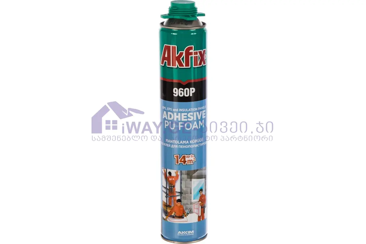 52403614 ქაფი-წებო თოფზე მომუშავე 960P 850 გრ AKFIX - Image 1